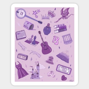In my speak now era | pattern Sticker